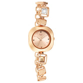Titan Love All Analog Women's Watch, Rose Gold Dial With Stainless Steel  Strap, 95156WM01